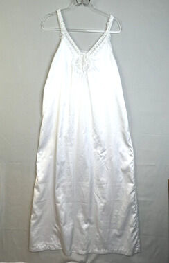 Bert Yelin Iris Nightgown Women Large White Lace Long Sleepwear Bridal Feminine